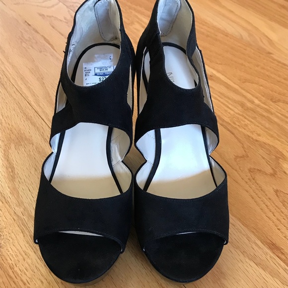 Nine West Shoes - Nine West Black Wedge Heel Size 5.5 👠